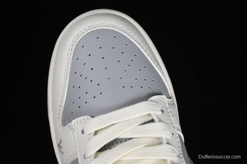 Nike SB Dunk Low LV Collaboration - Beige Silver Gray Anniversary High-End Custom Low-Top Casual Skate Shoes - BB8766-210