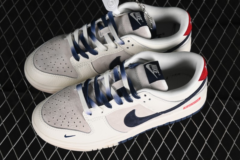Nike SB Dunk Low Supreme Collaboration Anniversary Custom Low-Top Casual Skate Shoes - FC1688-142