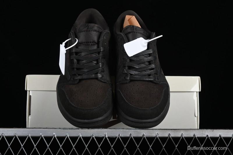 Nike Travis Scott x Air Jordan 1 Low OG AJ1 Reverse Swoosh Sneakers - DM7866-202