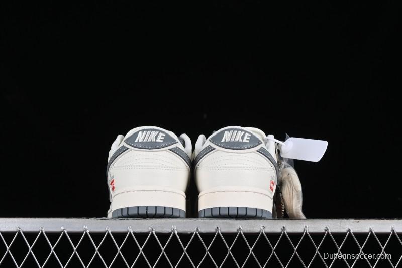 Nike SB Dunk Low Supreme Stone Island Collaboration - Beige Grey Starry Sky Anniversary High-End Custom Low-Top Casual Skate Shoes - BB9866-002