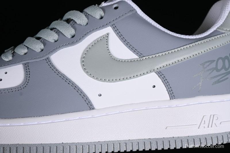 Nike Air Force 1 '07 Low Casual Sneakers with Full-Length Air Cushion - FJ4146-111