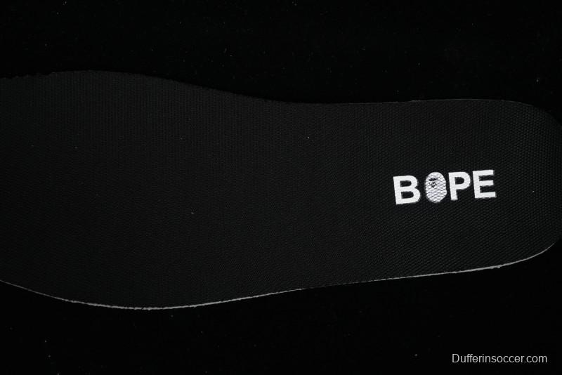 Nike SB Dunk Low BAPE Collaboration - Off-White Black Swoosh Anniversary Custom Low-Top Casual Skate Shoes - XD6188-037