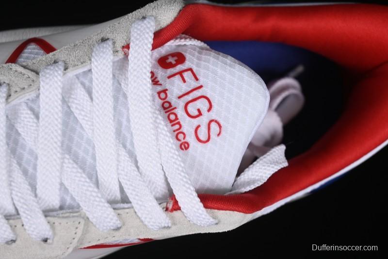 New Balance 3447 Series Retro Running Shoes with Textile and Leather Upper - U3447LA