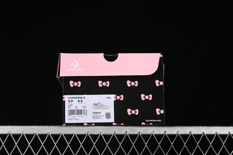Converse One Star x Hello Kitty Low Top Casual Sneakers with Crystal Outsole and Replaceable Laces - 162937C
