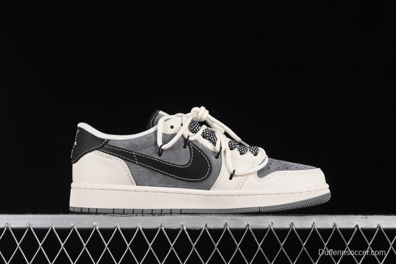 Nike Travis Scott x Fragment Design x Air Jordan 1 Low OG SP AJ1 Supreme Collaboration - SJ0086-132