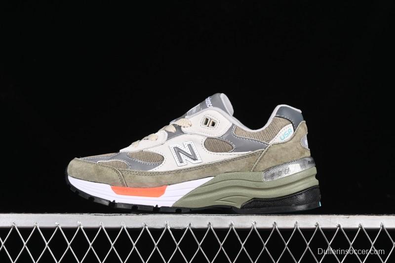 New Balance Made In USA M992 Series Classic Retro Casual Running Shoes - M992WT