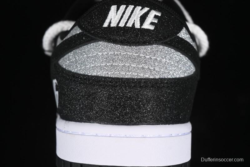 Nike SB Dunk Low Gucci Collaboration - Black Star Hook Anniversary High-End Custom Low-Top Casual Skate Shoes - SJ2068-268