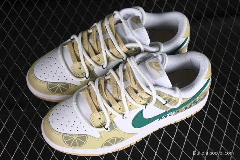Nike Dunk Low SB Lemon Mojito Casual Skate Shoes - DV0833-100