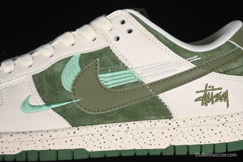 Nike SB Dunk Low Stussy Anniversary Custom Premium Low-Top Casual Sneakers - DQ1098-396