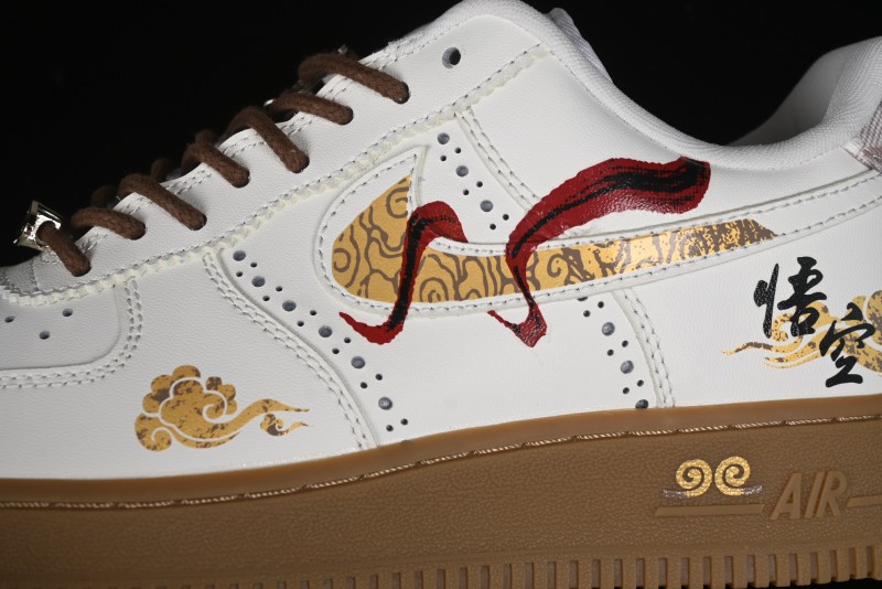 Nike Air Force 1 '07 Low "Open Cirrus" Black Myth Wukong Theme Casual Sneakers - FV3700-211