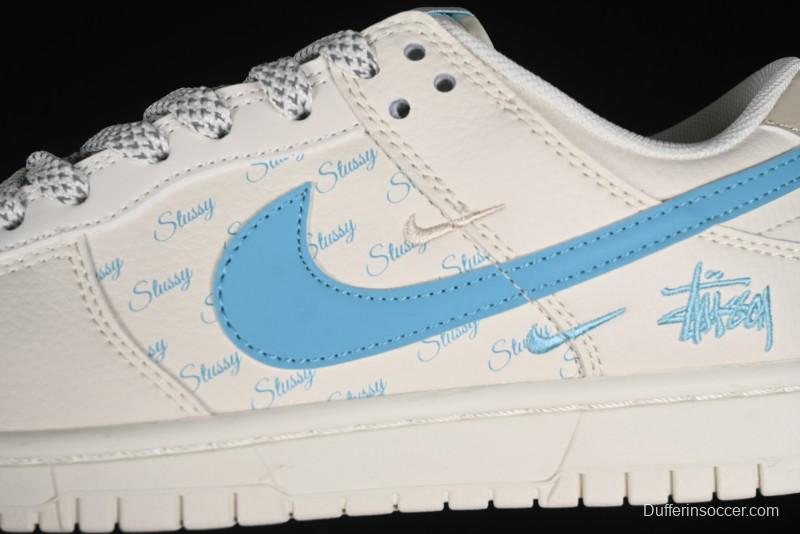 Nike SB Dunk Low Stussy Anniversary Custom Low-Top Casual Skate Shoes - SJ2068-281