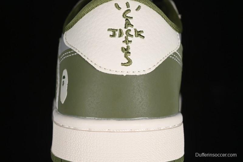 Nike Travis Scott x Fragment Design x Air Jordan 1 Low OG SP AJ1 Bape Collaboration - BB6511-621