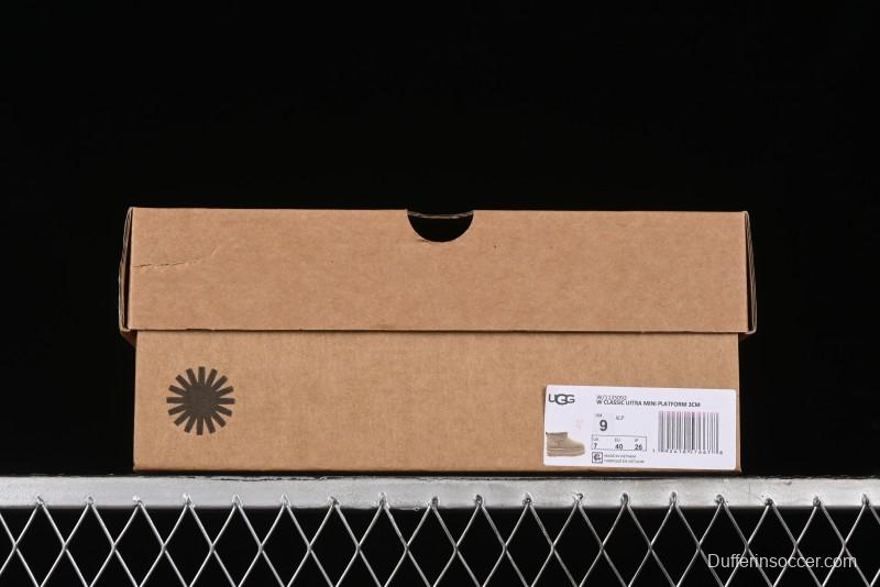 UGG Classic Ultra Mini Platform 3CM Wool Short Boots with TREADLITE Technology - 1135092