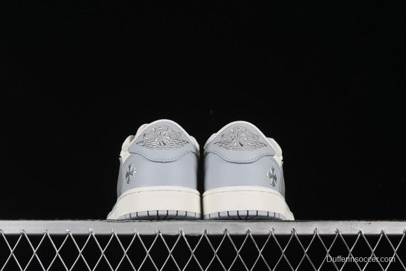 Nike Travis Scott x Fragment Design x Air Jordan 1 Low OG SP AJ1 Retro Sneakers - DM7866-016