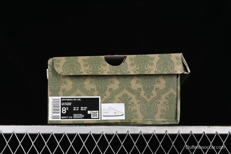 Nike Air Force 1 '07 Low Gucci Collaboration - Ash Grey Low-Top Casual Sneakers BB9577-102