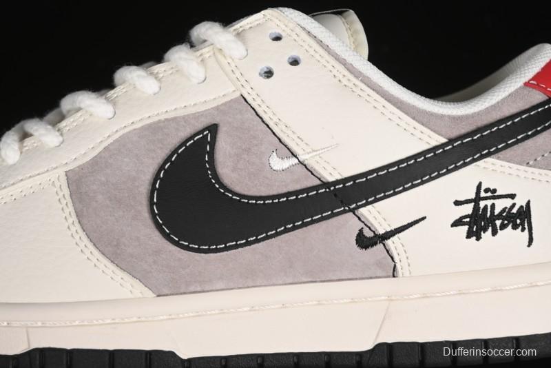 Nike SB Dunk Low Stussy Anniversary Edition Customized Low-Top Casual Skate Shoes - SJ1089-001