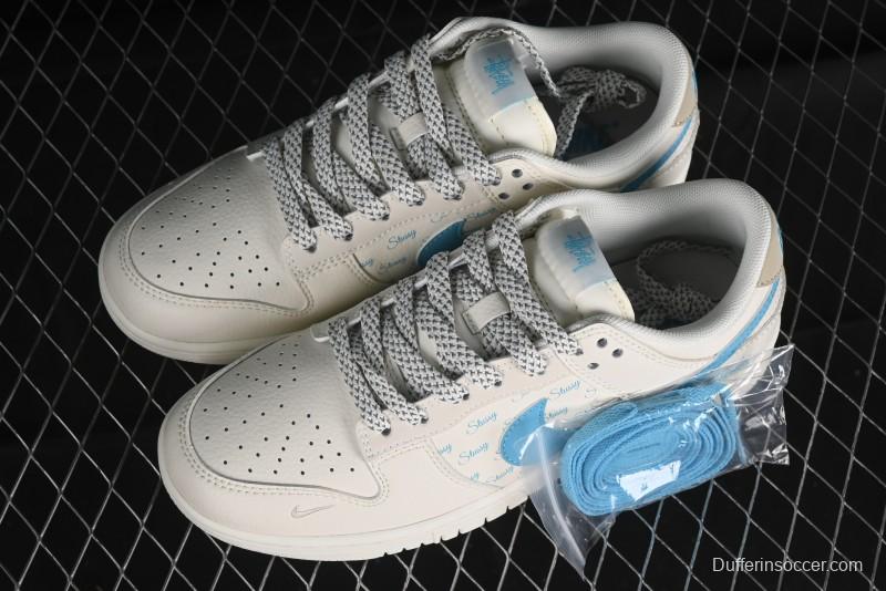 Nike SB Dunk Low Stussy Anniversary Custom Low-Top Casual Skate Shoes - SJ2068-281