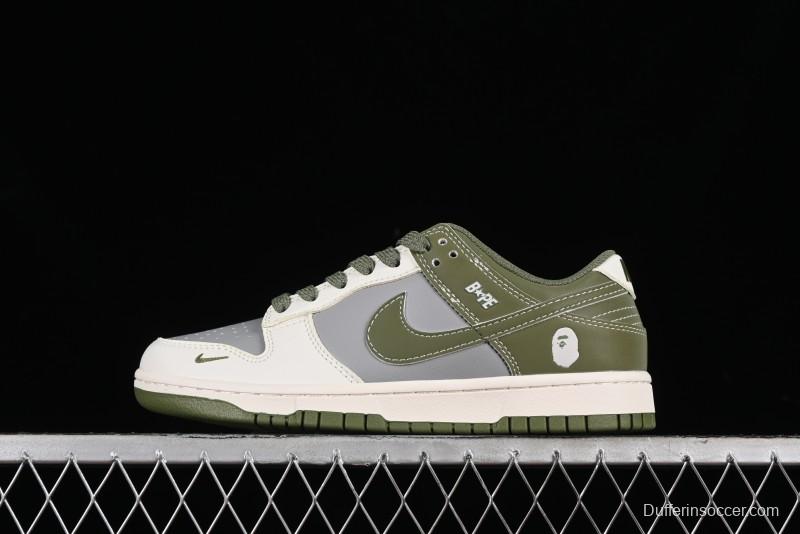 Nike SB Dunk Low Bape Collaboration Anniversary High-End Custom Sneakers - BB8969-004