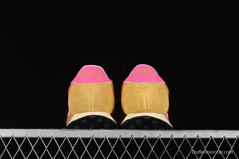 Stussy x Nike Roshe Run LD-1000 Comfortable Versatile Non-Slip Durable Waffle Low-Top Casual Running Shoes - FQ5369-700