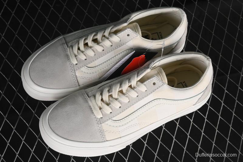 Vans Old Skool Checkerboard Low-Top Retro Skate Shoes - VN000D3ED02