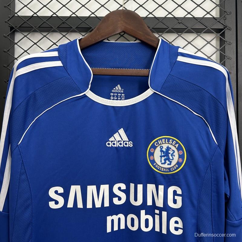 06/07 Retro Long Sleeve Chelsea Home Jersey