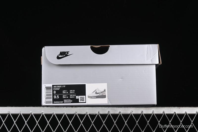 Nike Air Force 1 '07 Low Custom KAWS Bear Print Casual Sneakers - ZH0316-037