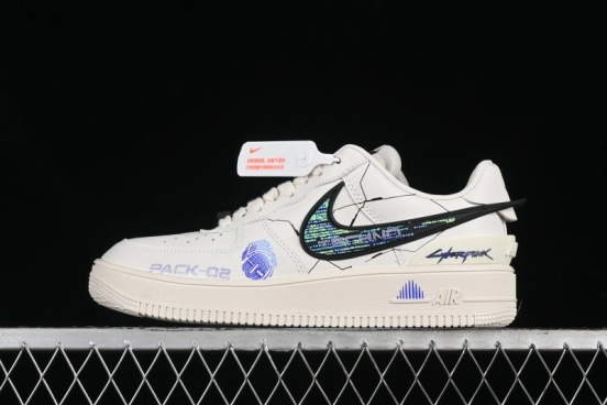 Nike Air Force 1'07 Low "Punk Future" Cyberpunk Style Casual Sneakers - DV3464-020