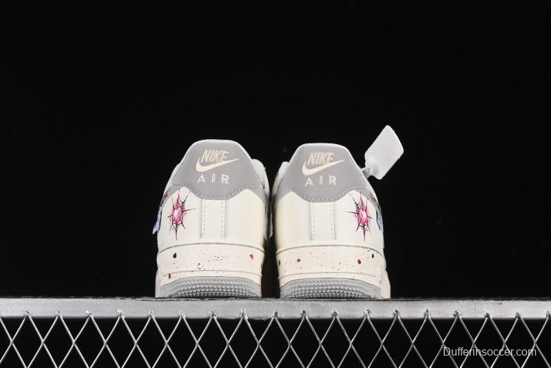 Nike Air Force 1 '07 Low Halloween Edition "Mercury Spider" Casual Sneakers - FB1893-333