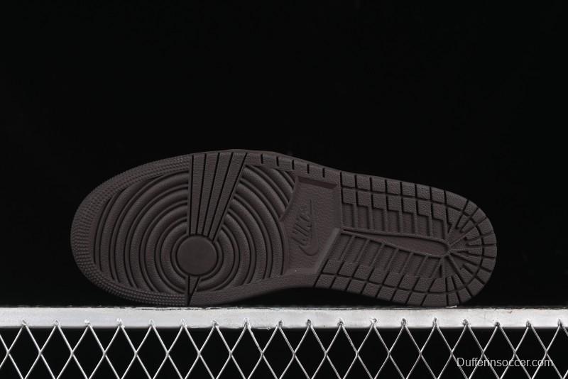 Nike Travis Scott x Air Jordan 1 Low OG AJ1 Collaboration Reverse Swoosh Sneakers - DM7866-202