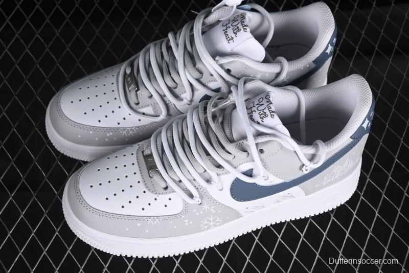 Nike Air Force 1 '07 Low Frozen Custom Paint Low-Top Casual Sneakers - ZH0316-035