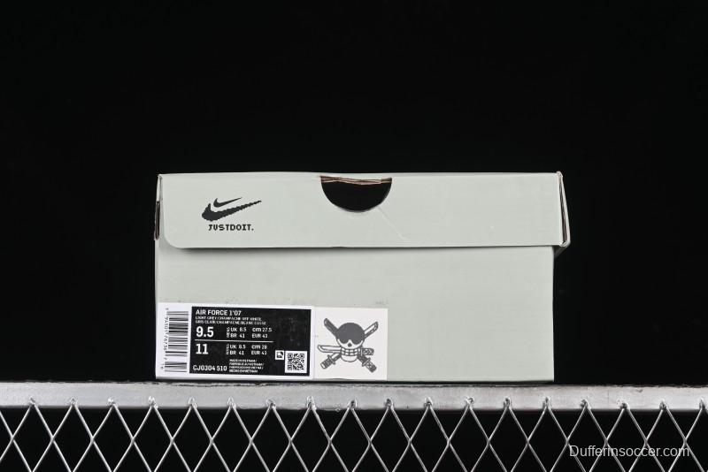 Nike Air Force 1'07 Low "Three Blade Flow" One Piece Series - Zoro's Santoryu Casual Sneakers - CJ0304-510