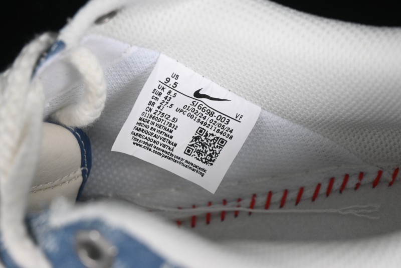 Nike Air Force 1 '07 Low Levi's Denim Collaboration - Light Blue Denim Low-Top Casual Sneakers - SJ6698-003