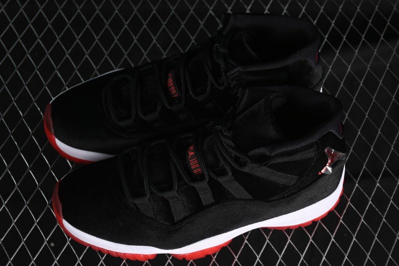Nike Air Jordan 11 Retro Bred Velvet Basketball Shoes - DB5457-061
