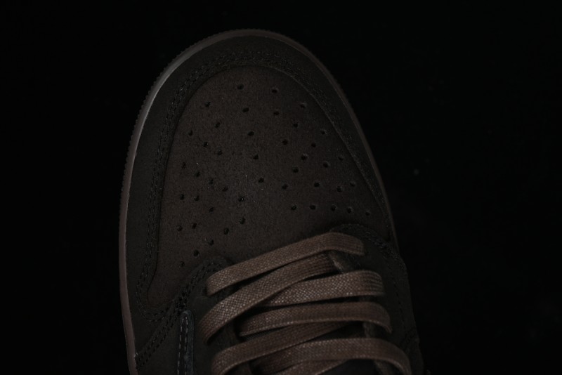 Nike Travis Scott x Air Jordan 1 Low OG AJ1 Collaboration Reverse Swoosh Sneakers - DM7866-202