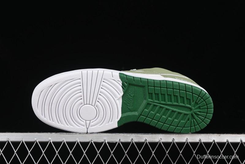 Nike SB Dunk Low Saint Laurent Series - White Green Swoosh Anniversary High-End Custom Low-Top Casual Sneakers - GF2409-170