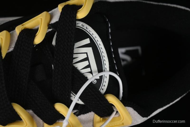 Vans Knu Skool Low Top Retro Casual Vulcanized Sneakers in Grey Black - VN000CZUVA3