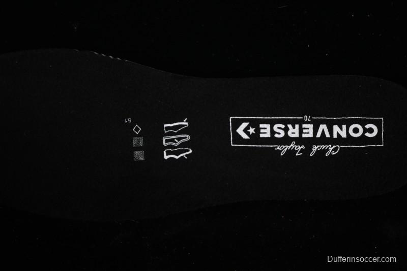 Converse Chuck 70s High Top Canvas Sneakers with Fur Lining in Black & White - A13863C