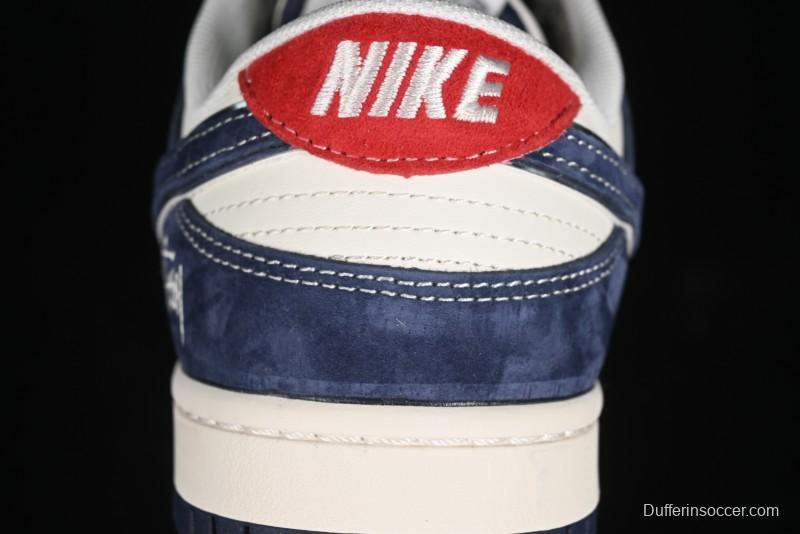 Nike SB Dunk Low Stussy Anniversary Edition Custom Premium Low-Top Skateboarding Shoes - XX2025-609