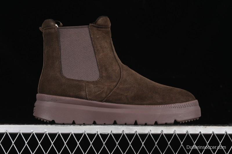 UGG Burleigh Chelsea Winter Boots for Men with Lightweight Anti-Slip Sole and Genuine Wool Leather - 1152050