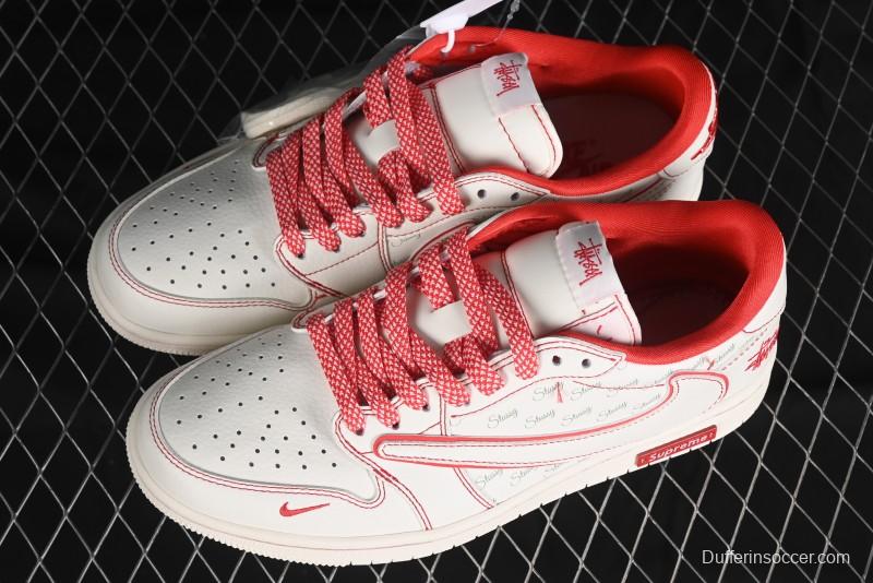 Nike Travis Scott x Fragment Design x Air Jordan 1 Low OG SP AJ1 Supreme Stussy Collaboration - SJ2