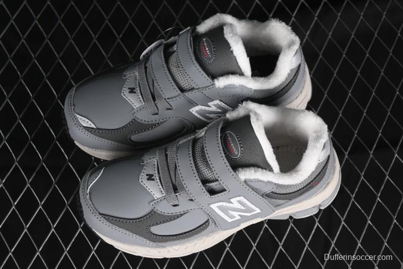 New Balance 2002R Series Kids' Hook & Loop Warm Lined Shoes - PV2002RG