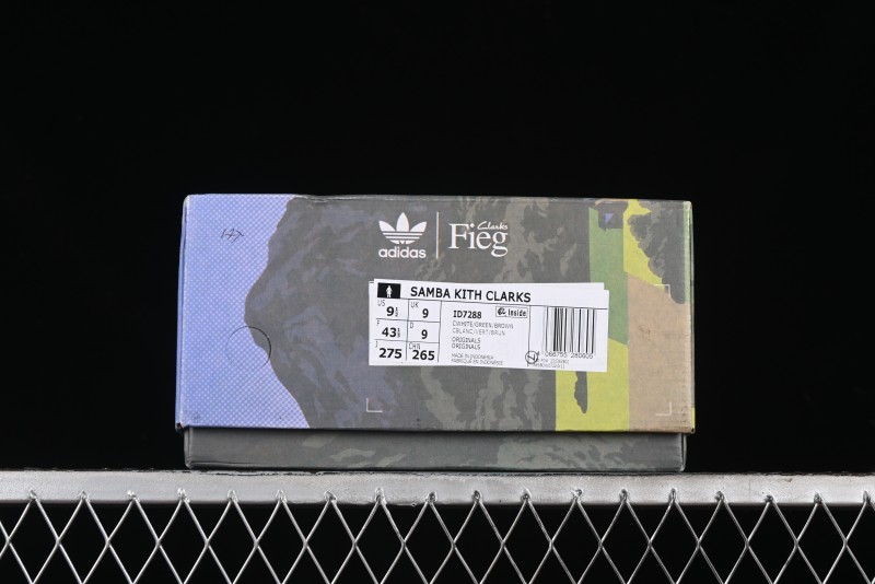 Adidas Kith x Clarks x Ad Originals 8th Street Samba Street Series Low-Top Retro Casual Sneakers - ID7288