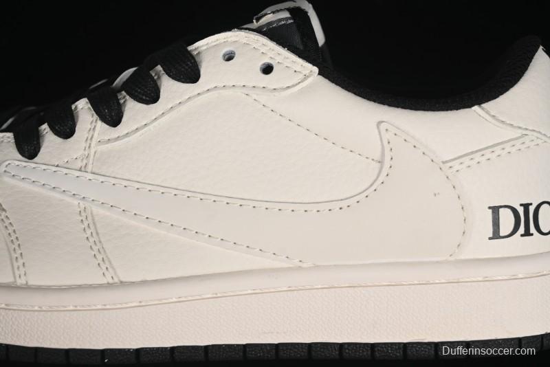 Nike Travis Scott x Fragment Design x Air Jordan 1 Low OG SP AJ1 Retro Casual Sneakers - LJ5188-025