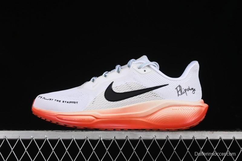 Nike Air Zoom Pegasus 41 Breathable Lightweight Running Shoes with Cushioned Support - HJ7037-100