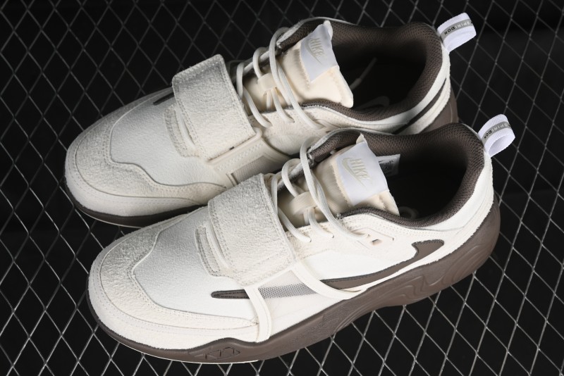 Nike Travis Scott x Shark-A-Don "Sail" Lifestyle Low-Top Sneakers - HQ3061-101