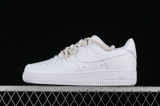 Nike Air Force 1 '07 Low White Deconstructed Casual Sneakers - CW2288-046