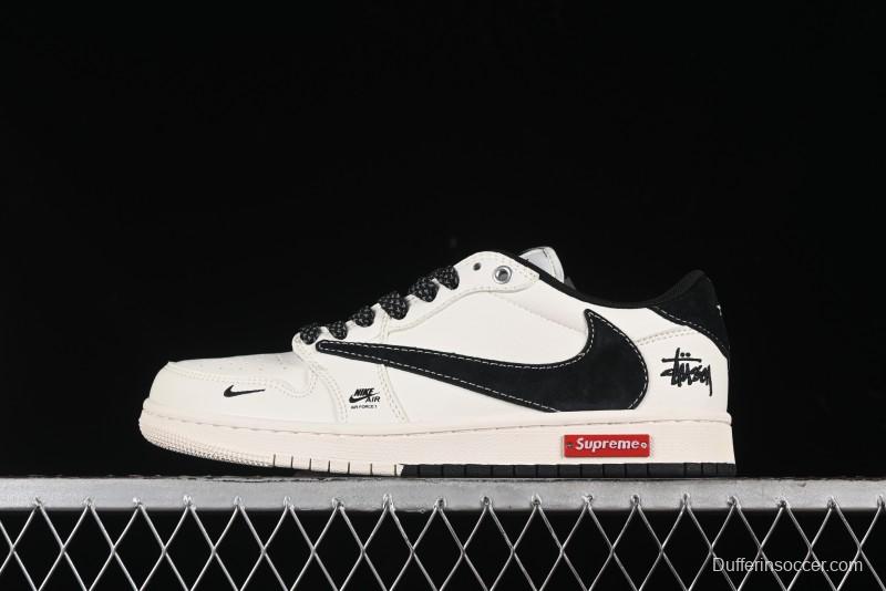 Nike Air Jordan 1 Low OG SP Travis Scott x Fragment Design Collaboration Sneakers - SJ2068-129