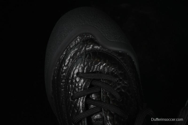 Alexander McQueen Flexion Retro Sneakers in Black with Diamond Grain Calfskin - 8.F6