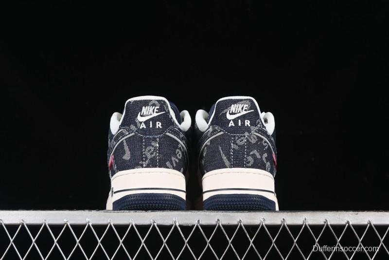 Nike Air Force 1 '07 Low Levi's Collaboration - Dark Denim Low-Top Casual Sneakers SJ6698-002