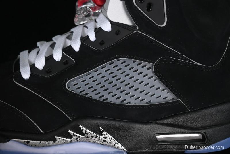 Nike Air Jordan 5 Retro Black Metallic Reimagined Basketball Shoes - HF3975-001